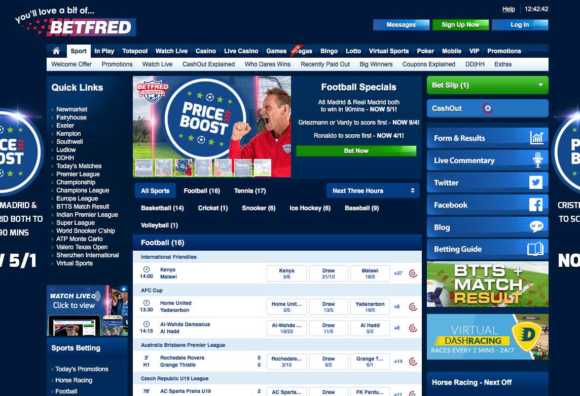 Betfred Website