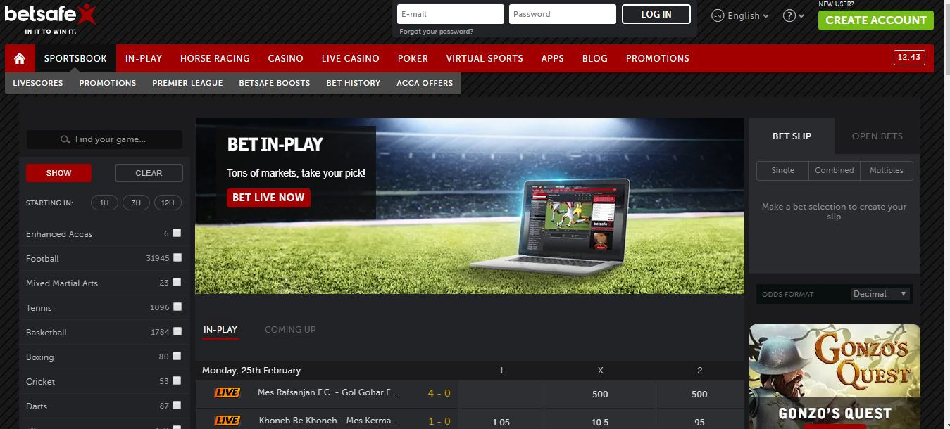 Betsafe Review 2019 - BettingZebra - Helpful info about online Betting