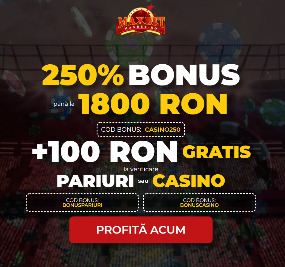 ✅ Bonus Exclusiv Maxbet: 100 RON gratis fără depunere!