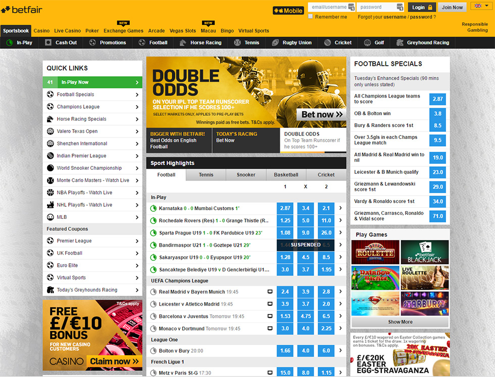 Betfair old version download